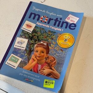FREE with purchase – Martine Apprends l'anglais Book with CD